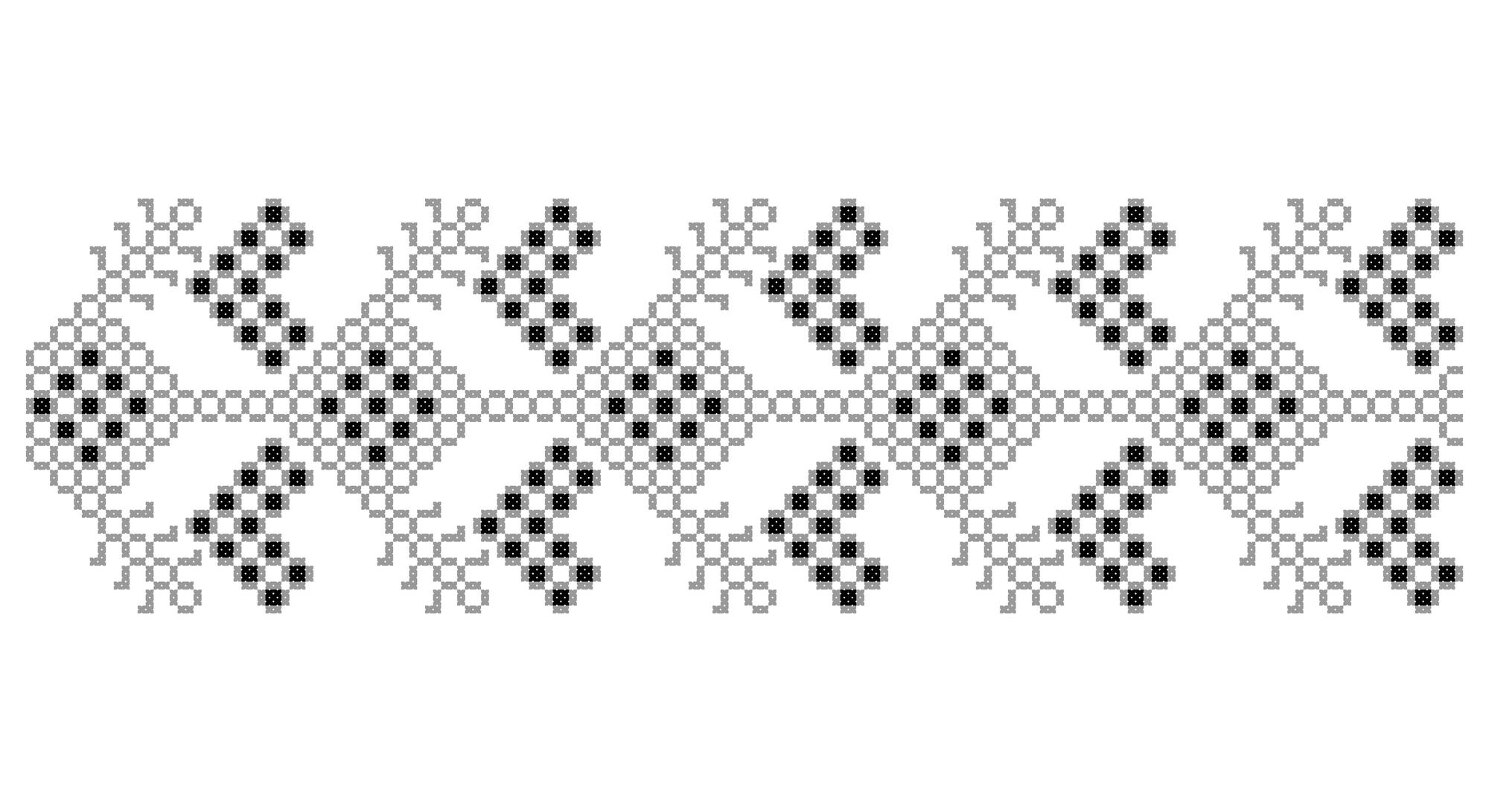 Detal haftu geometrycznego